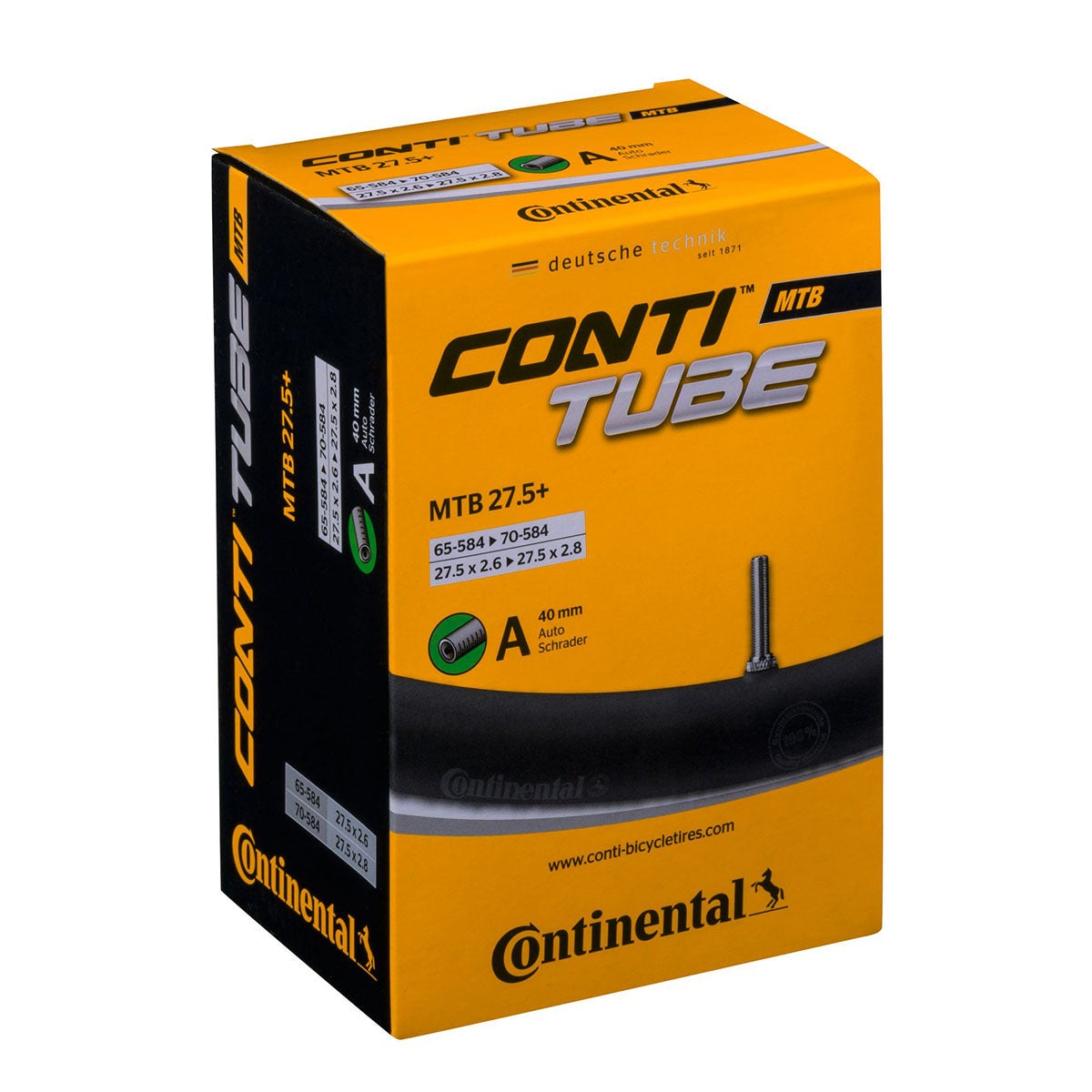 Sis&auml;rengas 27,5" CONTINENTAL 65/70-584 Plus, autonventtiili 40