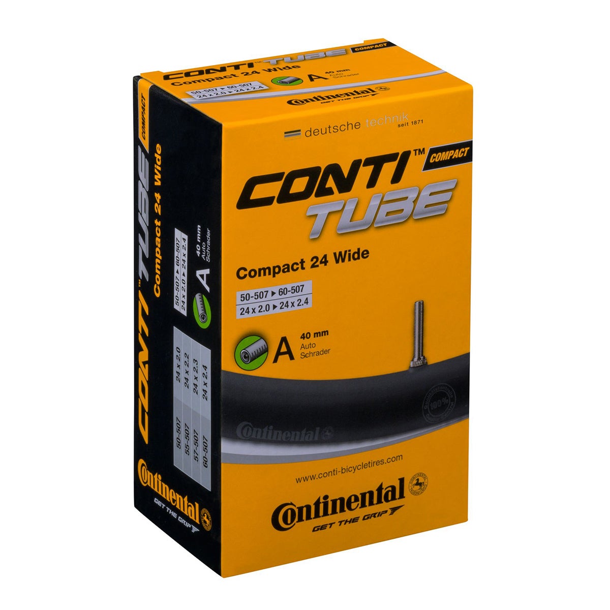 Sis&auml;rengas 24" CONTINENTAL 50/60-507, autonventtiili 40