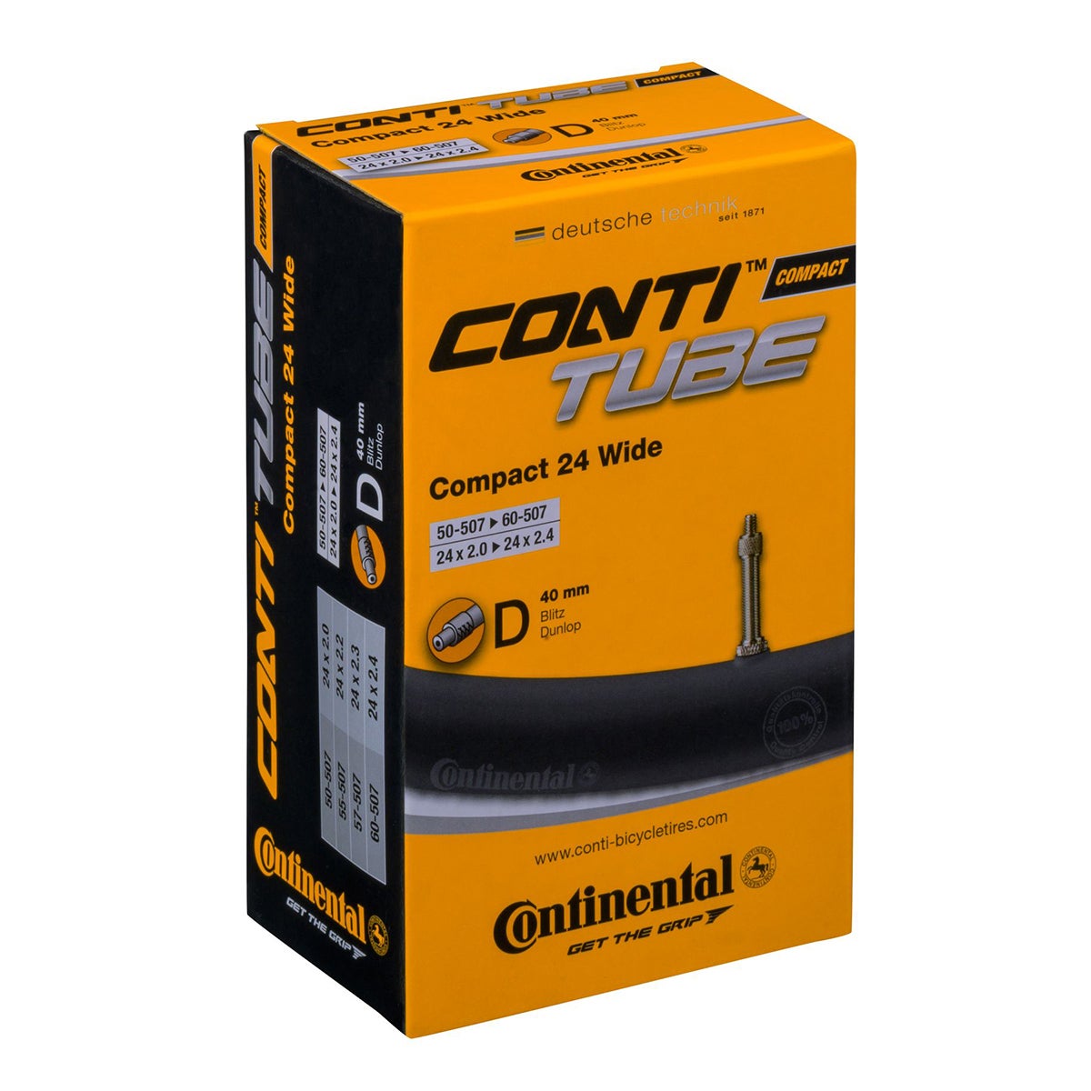 Sis&auml;rengas 24" CONTINENTAL Compact Wide 50/60-507, pikaventtiili 40