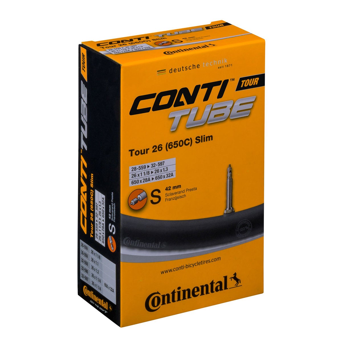 Sis&auml;rengas 26" CONTINENTAL 28/32-559/597, prestaventtiili 42