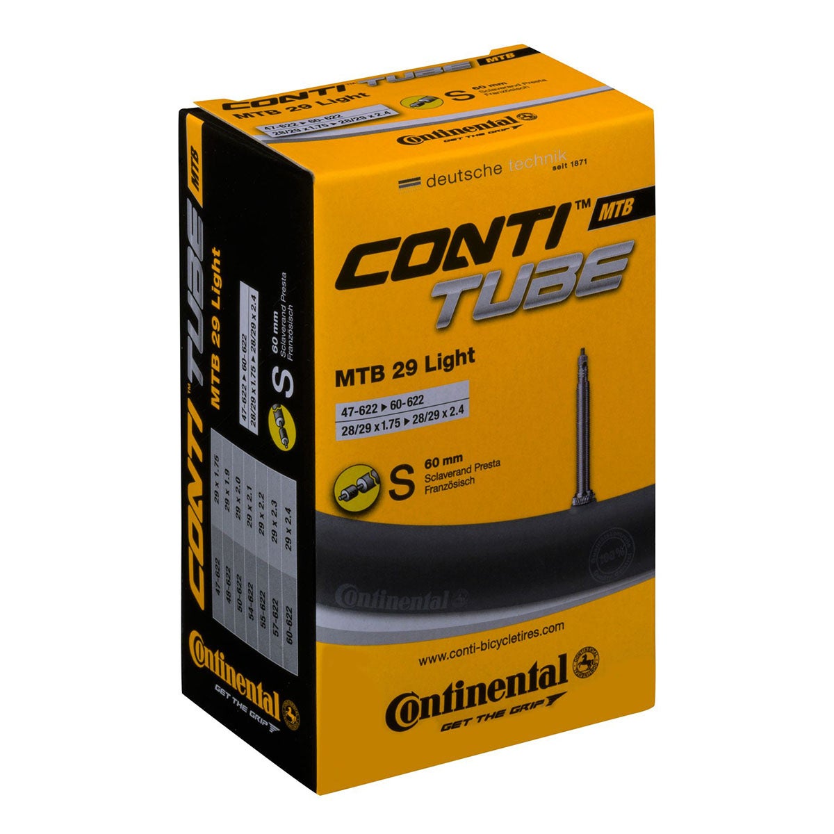 Sis&auml;rengas 29" CONTINENTAL 47/60-622 light, prestaventtiili 60