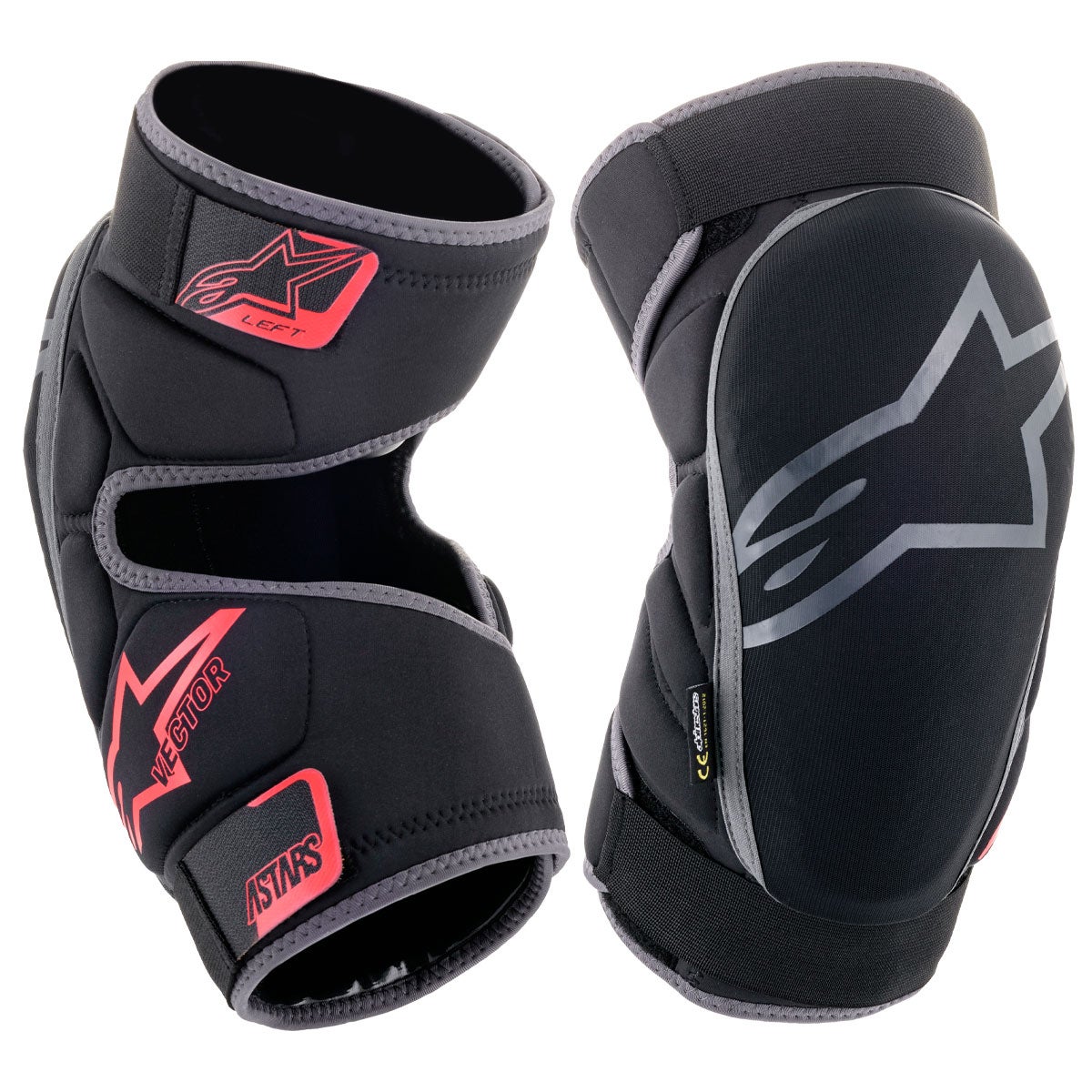 Kyyn&auml;rsuojat ALPINESTARS Vector musta/tummanharmaa/punainen, L/XL