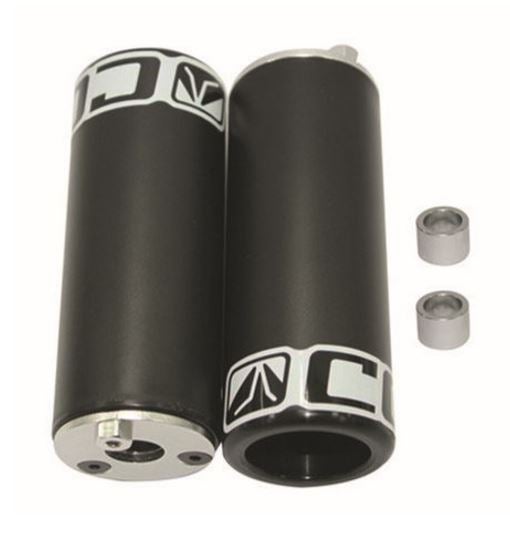 Cavo BMX jalkatapit, 14 mm akselille, 100 x 40 mm, musta