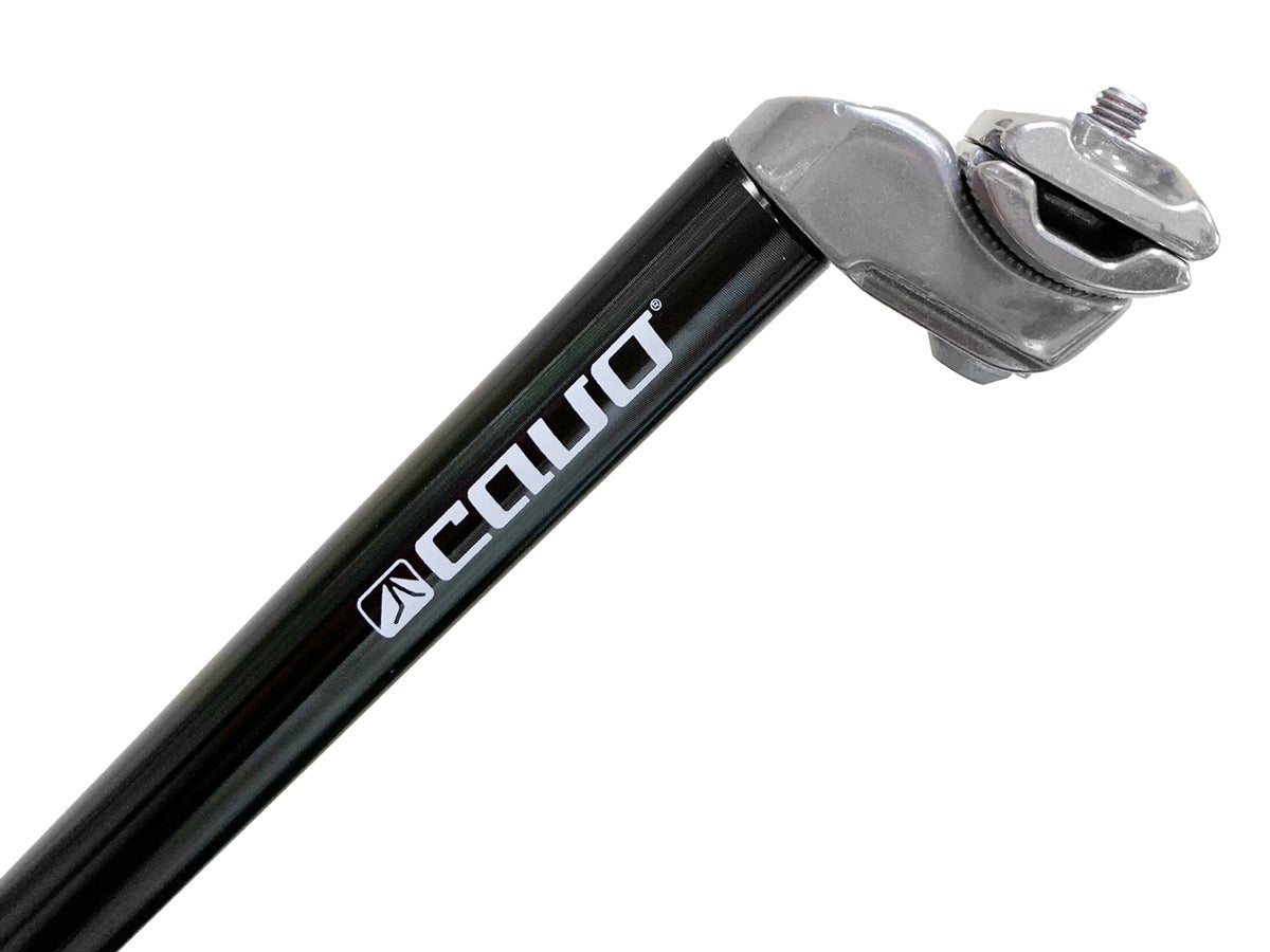 Istuinkannatin CAVO MTB, 31,6x400, kisko, alumiini, musta/hopea