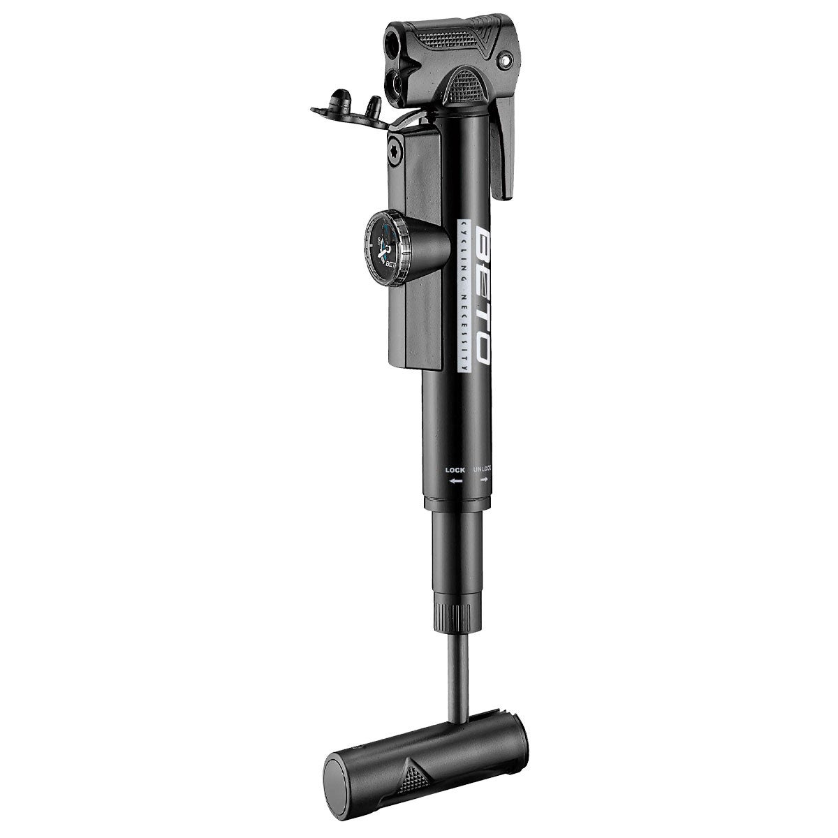 Beto CLD-038 k&auml;sipumppu, teleskooppi, mittarilla