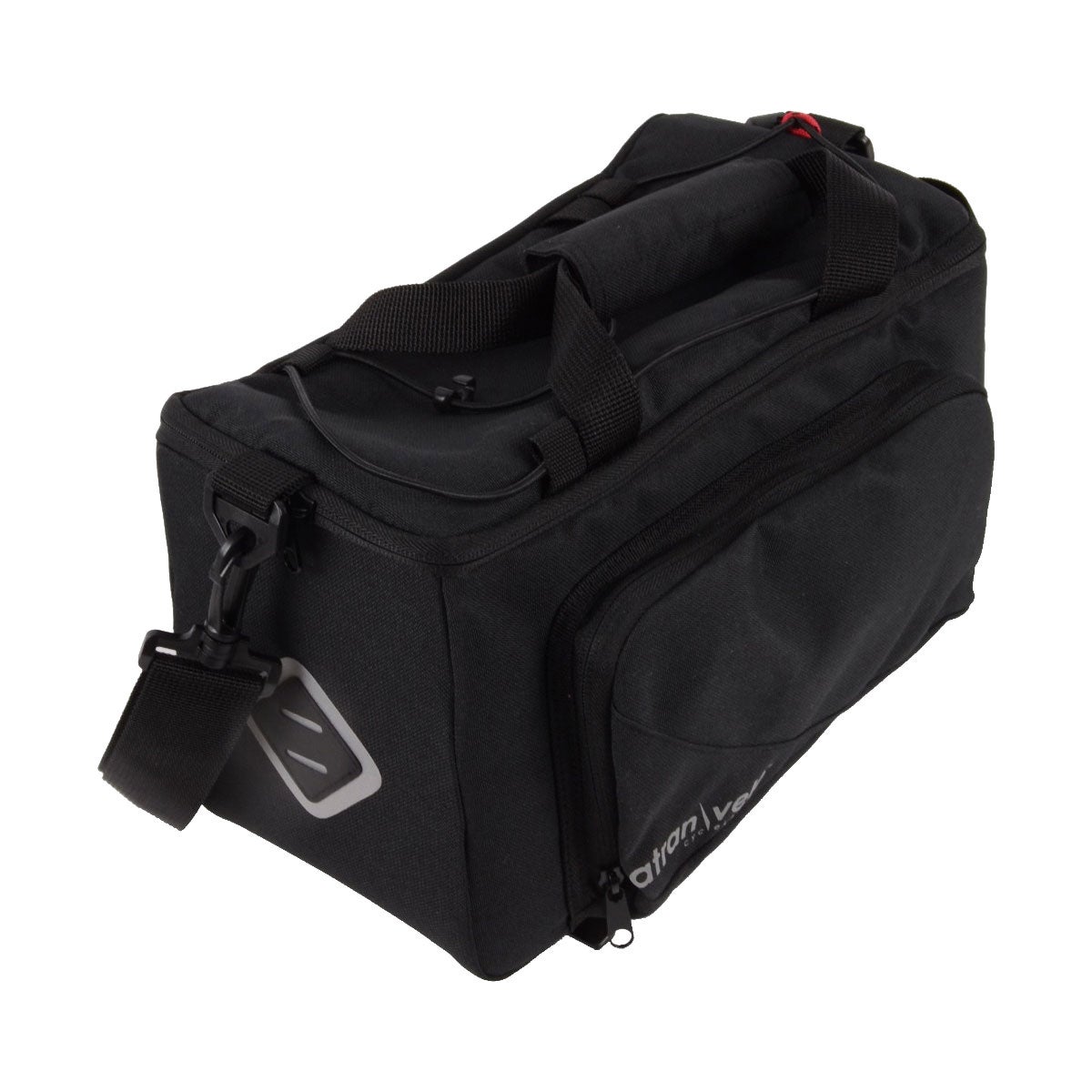 Top Bag ATRAN Zap, laukku tavaratelineen p&auml;&auml;lle, 10,5l + 8l, musta, AVS