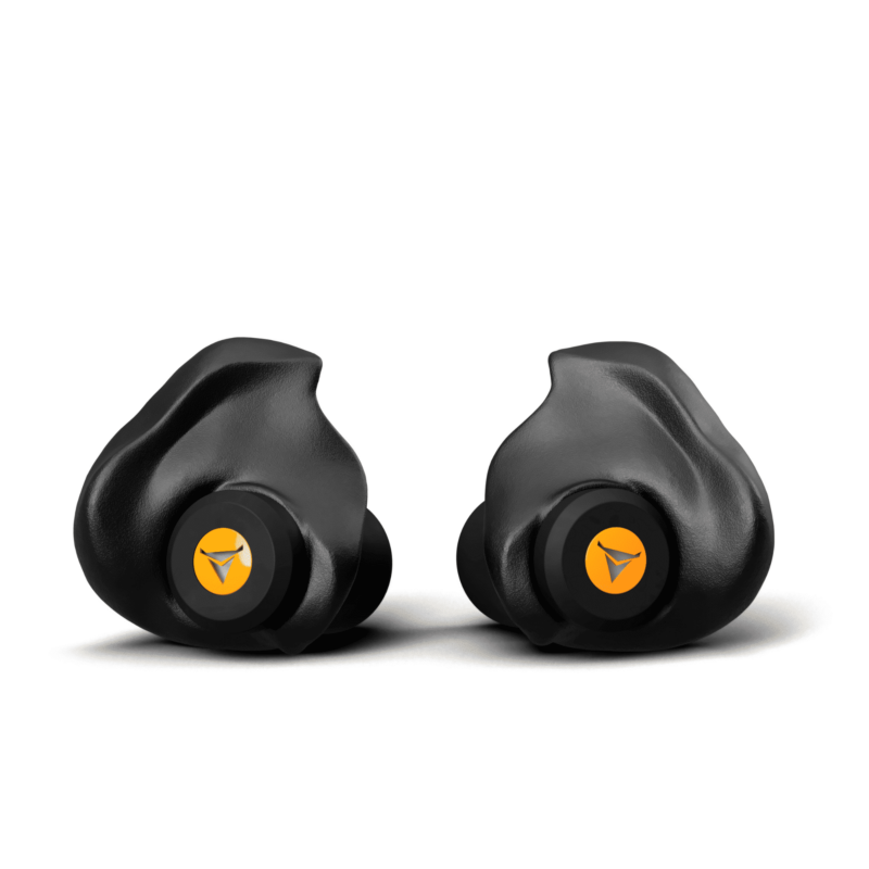 Decibullz muokattavat kuulosuojaimet percussive suodattimella  mustat 1pr