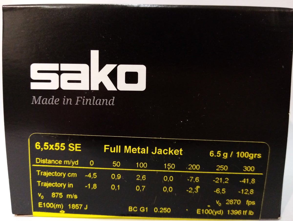 Sako 6.5X55Se Range 6,5Gr 50Kpl