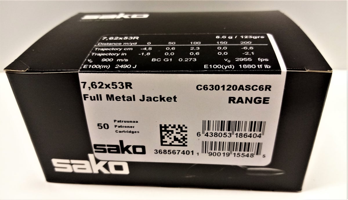 Sako Range 7.62x53R 8g 50kpl
