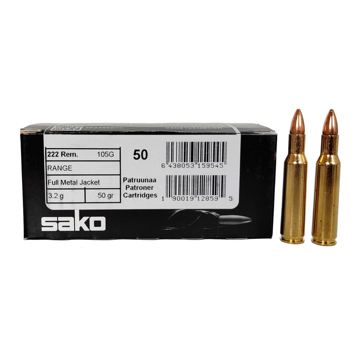 Sako 222 Rem Range 3,2Gr 50 kpl