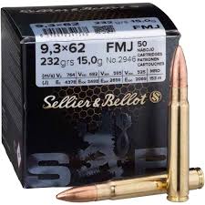 S&B 9,3X62 Fmj 15G 50kpl