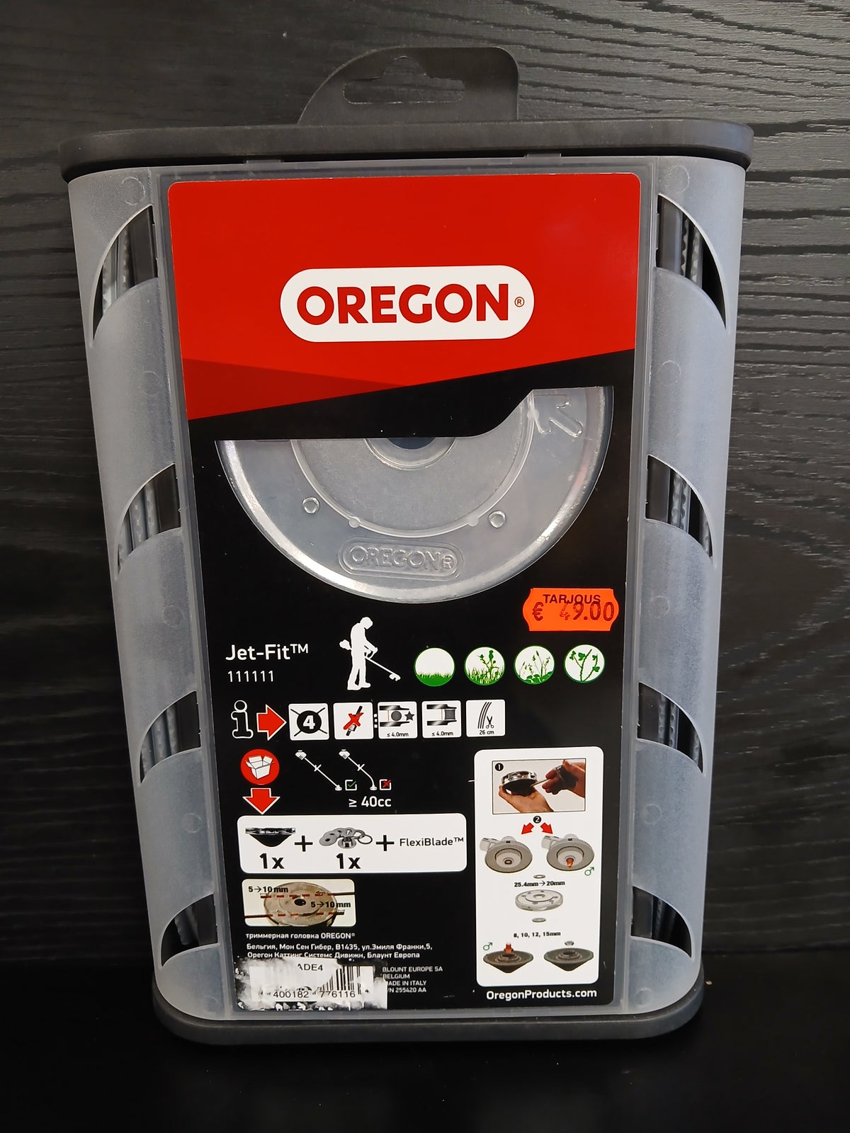Oregon Flexiblade Jet-Fit, 4-Siimaa, > 40 cc