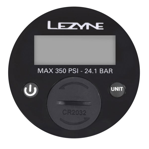 Lezyne digitaalinen painemittari jalkapumppuihin 2,5", max. 24 bar (350 psi)