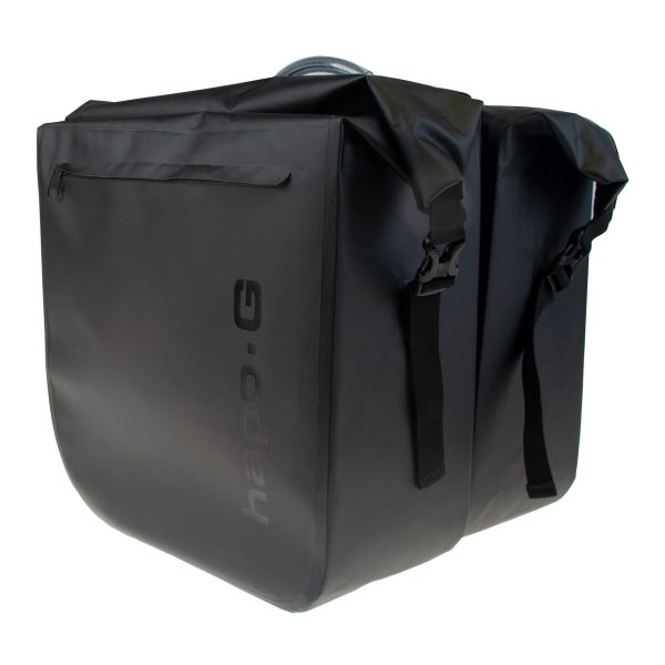 Sivulaukkupari tavaratelineeseen HAPO-G, 2- puoleinen, vedenpit&auml;v&auml;, 2x20 L, must