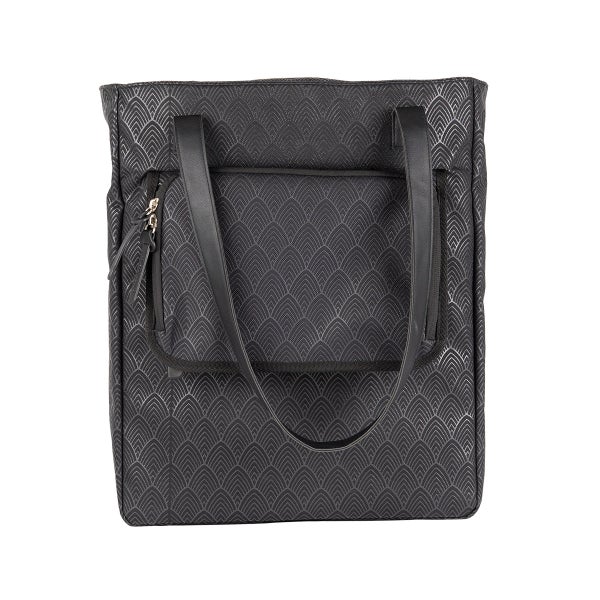 Sivulaukku ATRAN Bella, 13l, musta lehtikuosi, AVS