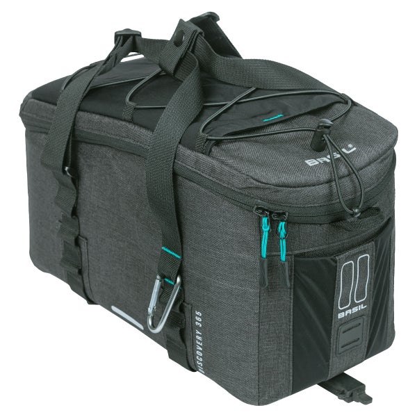 Tavaratelinelaukku BASIL Discovery 365D MIK, 9l, musta