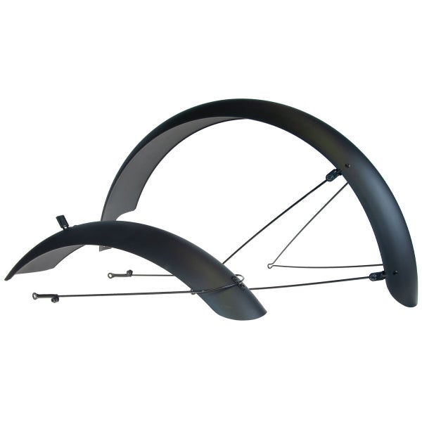 Lokasuojapari FAT 26" CAVO, aisallinen, kiinnikkeet, mattamusta