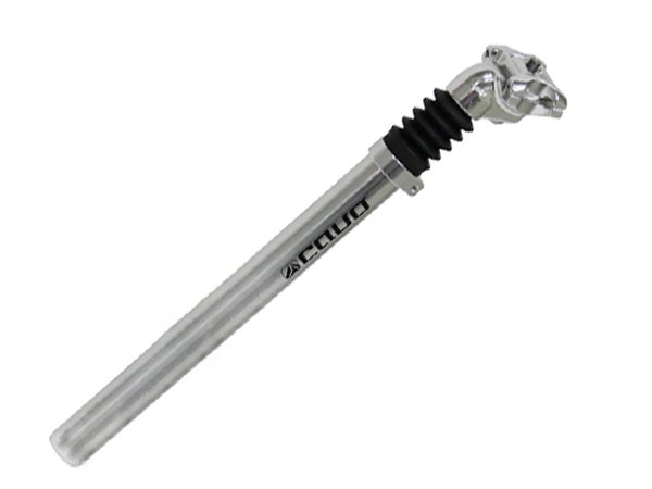 Istuinkannatin CAVO MTB jousituksella, 27,2x350, kisko alumiini, hopea