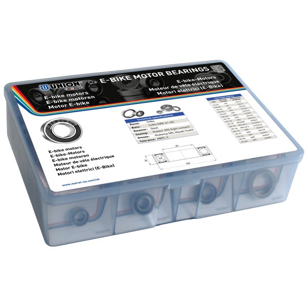 Laakerilajitelma UNION, E-bike moottoreihin, 32 kpl