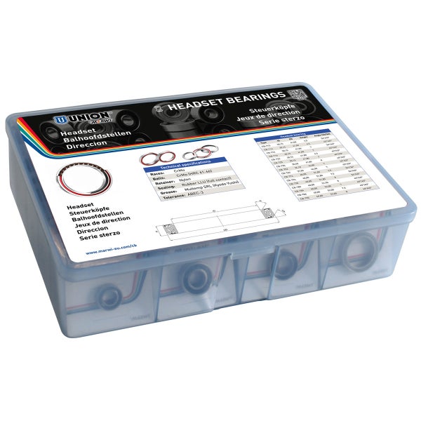 Laakerilajitelma UNION, ohjainlaakerit, 32 kpl