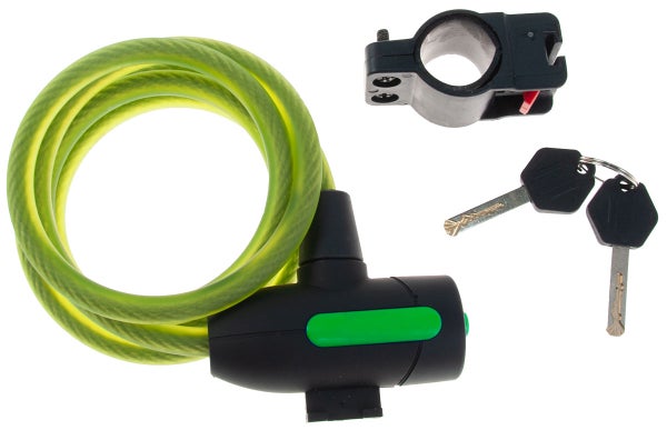 Spiraalilukko CAVO, 10/150cm, matta lime