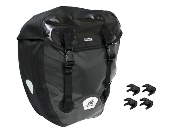 Sivulaukku CAVO tavaratelineeseen, vesitiivis, musta, 20 l