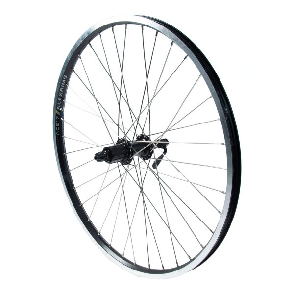 Takapy&ouml;r&auml; 24" 18-507 SHIMANO Acera Center Lock. 8/9/10 pikalukitus. Alex ACE 17