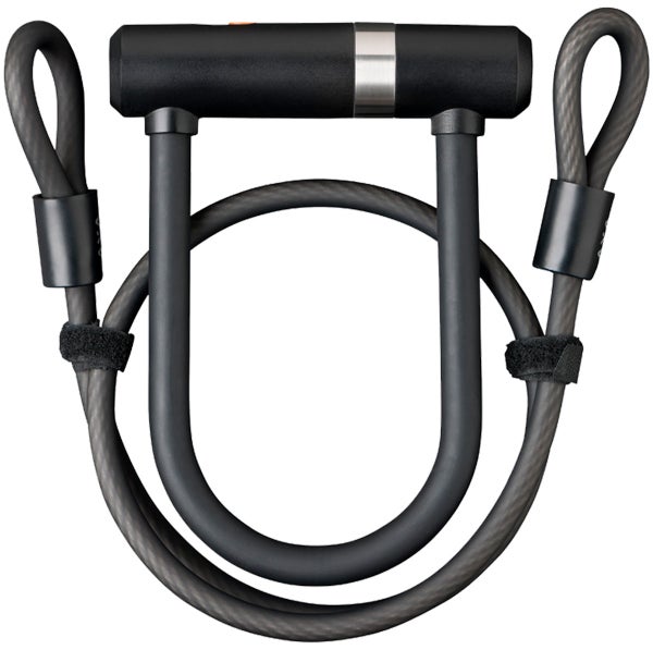 U-lukko AXA Newton Mini Pro + vaijeririimu 100/10, musta