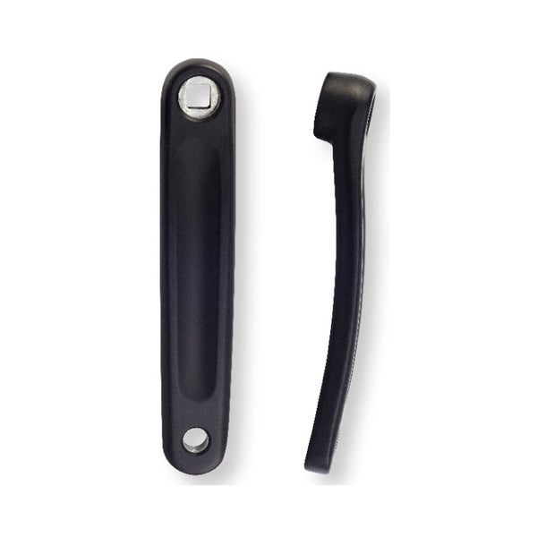 Kampi vasen 175mm, alu, musta, neli&ouml;