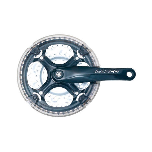 Kampipari LASCO 42/32/22, 170mm alu, nelikantti, 118mm patukka, ketjusuoja,musta