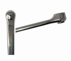 Kampi vasen 170mm, alu hopea