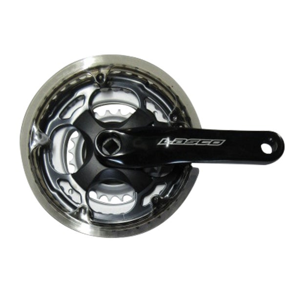 Kampipari LASCO 42/34/24, 152mm alu, nelikantti, 118mm patukka, ketjusuoja,musta