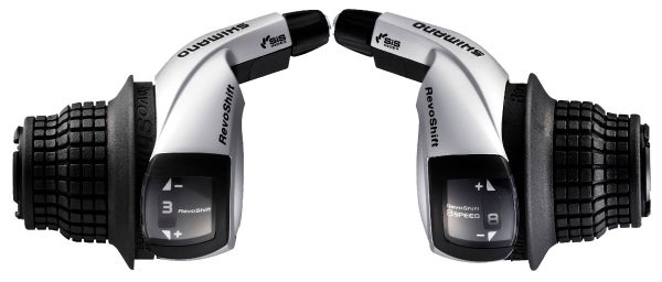 Kiertovaihdekahva PARI,  SHIMANO SL-RS45, 3v Vasen ja 8v oikea