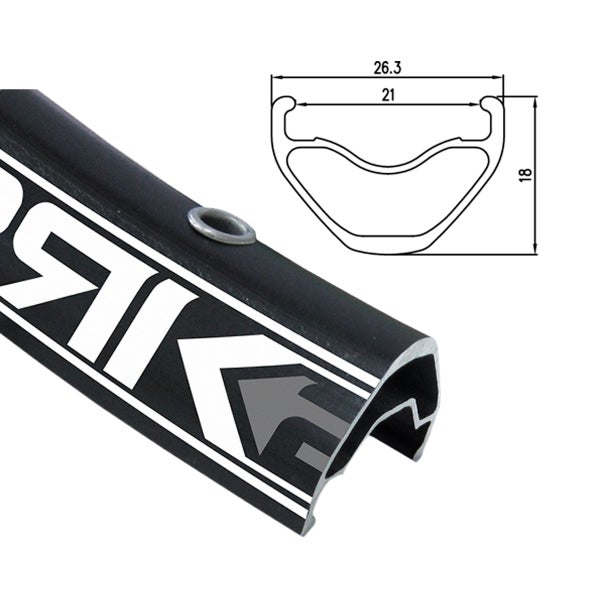 Vanne ALEX 27,5" 21-584 SPRK 2.1, 32r musta, Tubeless ready