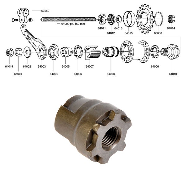 SHIMANO 1-v (CB-E110), jarrukartio