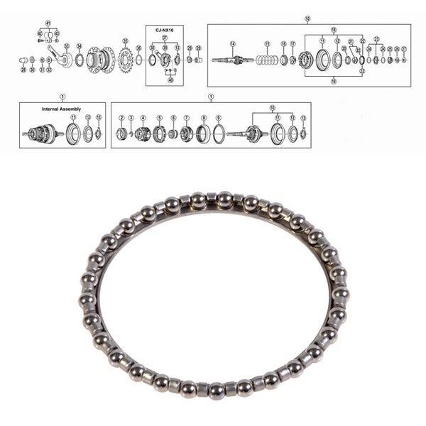 SHIMANO NEXUS 7-V (SG-7C22/25/26/30), kuularengas H