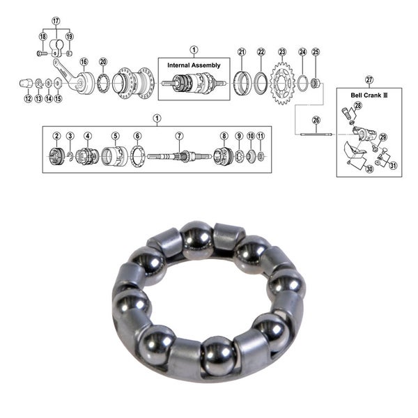 SHIMANO 3-v (SG-3C40), kuulakeh&auml; J