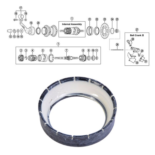 SHIMANO 3-v (SG-3C40/41), p&ouml;lysuoja A oikea