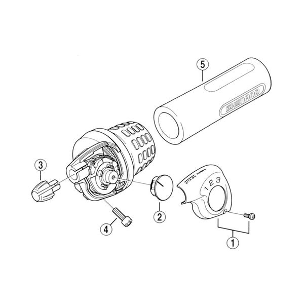 N&auml;ytt&ouml;kansi SHIMANO Nexus 3v SL-3S35
