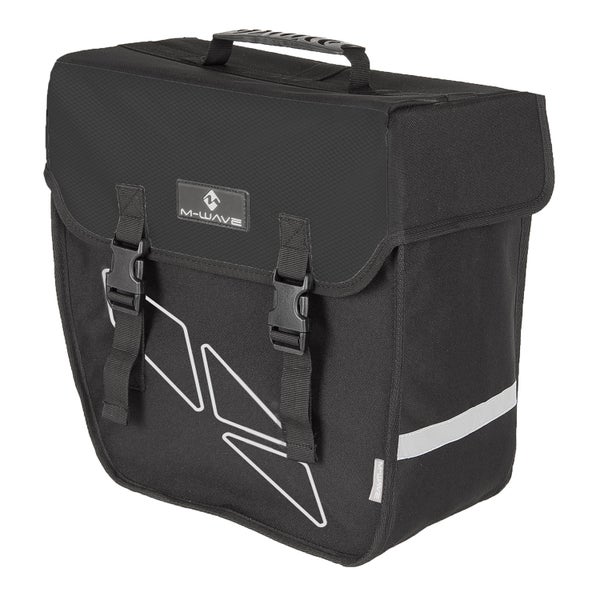 Sivulaukku M-WAVE kova musta/harmaa vasen