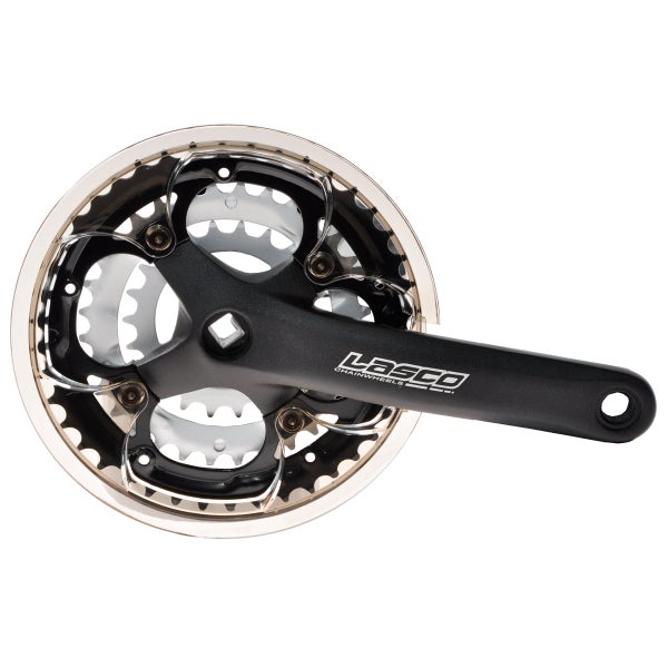 Kampipari LASCO 42/32/22, 175mm alu, nelikantti, 110-113mm akseli, ketjusuoja