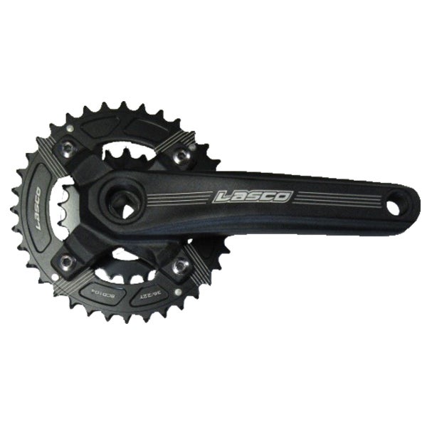 Kampipari LASCO 36/22, 170 mm, alu, nelikantti, musta