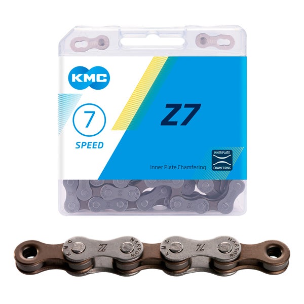 Ketju 6/7-v KMC Z7 Grey/Brown, 1/2 x 3/32", 114L