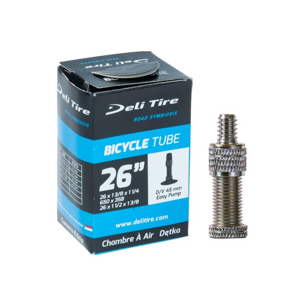 Sis&auml;rengas 26" DELI, 32/37-590, pikaventtiili 45