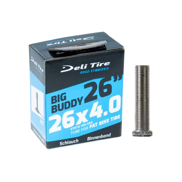 Sis&auml;rengas 26" DELI FAT-BIKE, 100-559, autonventtiili 35mm (26x4.00)