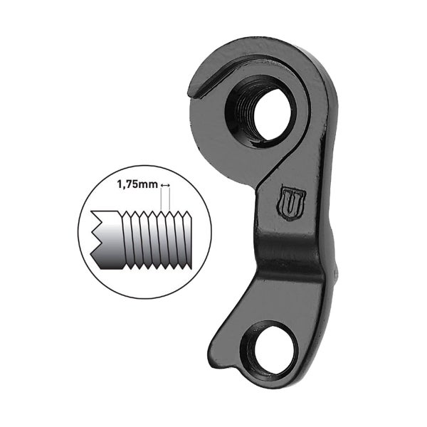 Takavaihtajan korvake UNION, GH-249, Bulls (l&auml;piakseli M12, kierre 1.75)