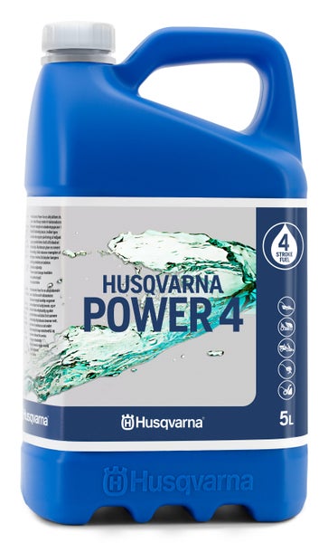 Husqvarna ALKYLAATTIBENSIINI POWER 4 - 4T, 5 L, T&auml;m&auml;n tuotteen voi ostaa vain noudettuna myym&auml;l&auml;st&auml;!