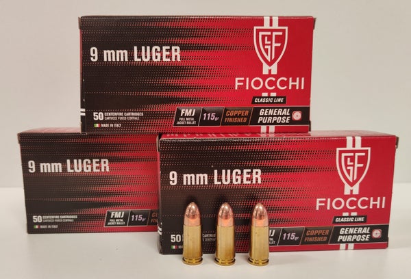Fiocchi 9mm fmj 7,45g 50 kpl