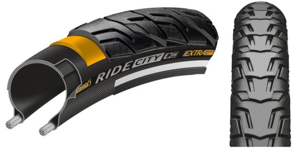 Ulkorengas 28" CONTINENTAL Ride City Reflex 42-622, musta