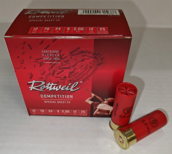 Rottweil Spe Skeet lyijy 24 g 12/70 2.00  mm 25 kpl